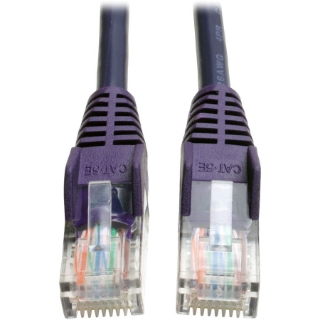 Picture of Tripp Lite 14ft Cat5e / Cat5 Snagless Molded Patch Cable RJ45 M/M Purple 14'