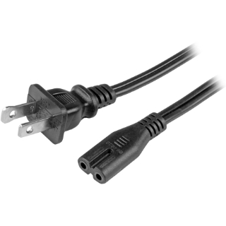 Picture of StarTech.com 6ft (2m) Laptop Power Cord, NEMA 1-15P to C7, 10A 125V, 18AWG, Laptop Replacement Power Cord, Power Brick Cable, UL Listed