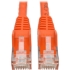 Picture of Tripp Lite 1ft Cat6 Snagless Molded Patch Cable UTP Orange RJ45 M/M 1'