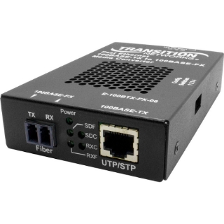 Picture of Transition Networks Stand-alone Fast Ethernet Media Converter 100Base-TX to 100Base-FX