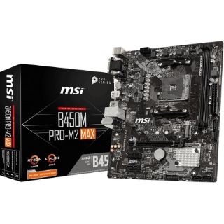 Picture of MSI B450M PRO-M2 MAX Desktop Motherboard - AMD B450 Chipset - Socket AM4 - Micro ATX