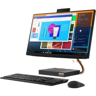 Picture of Lenovo IdeaCentre A540-24API F0EM00AHUS All-in-One Computer - AMD Ryzen 5 PRO 4650GE Hexa-core (6 Core) 3.30 GHz - 8 GB RAM DDR4 SDRAM - 256 GB M.2 PCI Express NVMe SSD - 23.8" Full HD 1920 x 1080 - Desktop - Industry Black