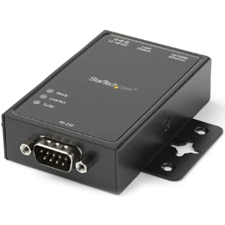 Picture of StarTech.com 1 Port RS232 Serial to IP Ethernet Converter / Device Server - Aluminum