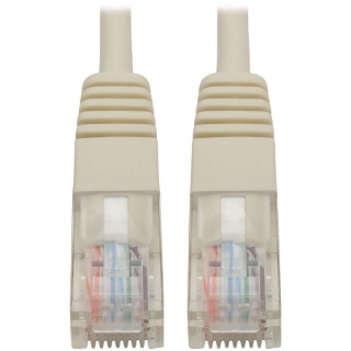 Picture of Tripp Lite 1ft Cat5e / Cat5 350MHz Molded Patch Cable RJ45 M/M White 1'