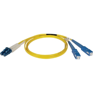 Picture of Tripp Lite 15M Duplex Singlemode 9/125 Fiber Optic Patch Cable LC/SC 50' 50ft 15 Meter