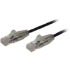 Picture of StarTech.com 6ft CAT6 Cable - Slim CAT6 Patch Cord - Black - Snagless RJ45 Connectors - Gigabit Ethernet Cable - 28 AWG - LSZH (N6PAT6BKS)
