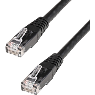 Picture of StarTech.com 3ft CAT6 Ethernet Cable - Black Molded Gigabit - 100W PoE UTP 650MHz - Category 6 Patch Cord UL Certified Wiring/TIA