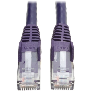 Picture of Tripp Lite 14ft Cat6 Gigabit Snagless Molded Patch Cable RJ45 M/M Purple 14'