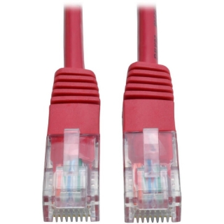 Picture of Tripp Lite 7ft Cat5e / Cat5 350MHz Molded Patch Cable RJ45 M/M Red 7'