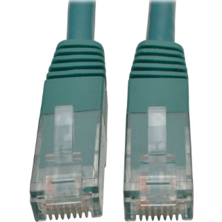 Picture of Tripp Lite 10ft Cat6 Gigabit Molded Patch Cable RJ45 M/M 550MHz 24AWG Green