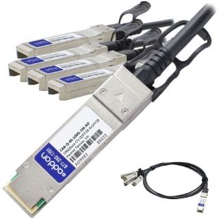 Picture of AddOn Arista Networks CAB-Q-4S-100G-2M Compatible TAA Compliant 100GBase-CU QSFP28 to 4xSFP28 Direct Attach Cable (Passive Twinax, 2m)