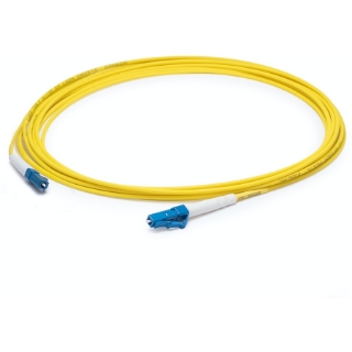 Picture of AddOn 80m LC (Male) to LC (Male) Straight Yellow OS2 Simplex Plenum Fiber Patch Cable