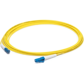Picture of AddOn 89m LC (Male) to LC (Male) Straight Yellow OS2 Simplex LSZH Fiber Patch Cable