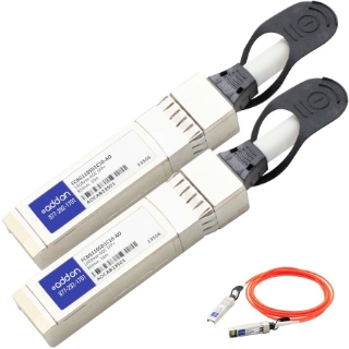 Picture of AddOn Finisar FCBG110SD1C10 Compatible TAA Compliant 10GBase-AOC SFP+ to SFP+ Direct Attach Cable (850nm, MMF, 10m)