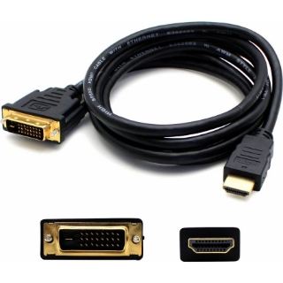 Picture of 6ft HDMI 1.3 Male to DVI-D Single Link (18+1 pin) Female Black Cable For Resolution Up to 1920x1200 (WUXGA)