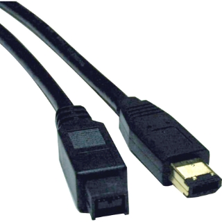 Picture of Tripp Lite 6ft Hi-Speed FireWire IEEE Cable-800Mbps with Gold Plated Connectors 9pin/6pin M/M 6'