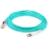 Picture of AddOn 60m LC (Male) to SC (Male) Straight Aqua OM4 Duplex LSZH Fiber Patch Cable