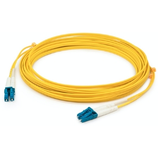 Picture of AddOn 81m LC (Male) to LC (Male) Straight Yellow OS2 Duplex Plenum Fiber Patch Cable