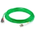 Picture of AddOn 9m LC (Male) to ST (Male) Green OM1 Duplex Plenum-Rated Fiber Patch Cable