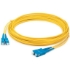Picture of AddOn 39m SC (Male) to SC (Male) Straight Yellow OS2 Duplex Fiber OFNR (Riser-Rated) Patch Cable