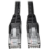 Picture of Tripp Lite 6ft Cat6 Gigabit Snagless Molded Patch Cable RJ45 M/M Black 6'