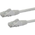 Picture of StarTech.com 7ft CAT6 Ethernet Cable - White Snagless Gigabit - 100W PoE UTP 650MHz Category 6 Patch Cord UL Certified Wiring/TIA