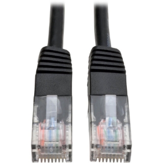 Picture of Tripp Lite 15ft Cat5e / Cat5 350MHz Molded Patch Cable RJ45 M/M Black 15'