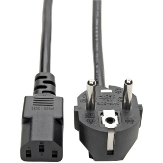Picture of Tripp Lite 6ft 2-Prong Computer Power Cord European Cable C13 to SCHUKO CEE 7/7 Plug 10A 6'