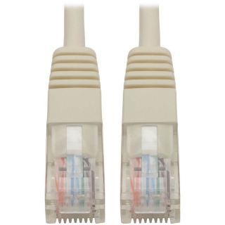Picture of Tripp Lite 5ft Cat5e / Cat5 350MHz Molded Patch Cable RJ45 M/M White 5'