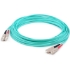 Picture of AddOn 94m SC (Male) to SC (Male) Straight Aqua OM4 Duplex Plenum Fiber Patch Cable