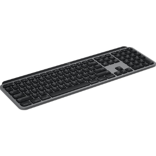 Picture of Logitech MX Keys Advanced Wireless Illuminated Keyboard for Mac, Tactile Responsive Typing, Backlighting, Bluetooth, USB-C, Apple macOS, Metal Build, Space Gray