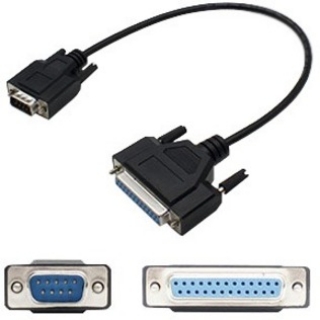 Picture of 1ft DB-25 Female to DB-9 Male Adapter Cable