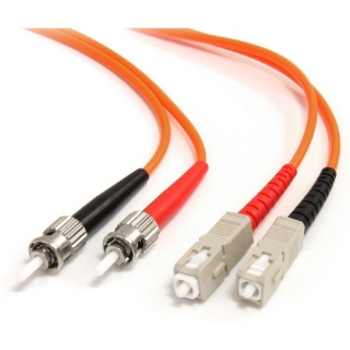Picture of StarTech.com 3m Fiber Optic Cable - Multimode Duplex 62.5/125 - LSZH - ST /SC - OM1 - ST to SC Fiber Patch Cable