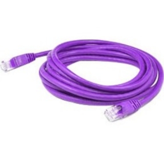 Picture of AddOn 6.5ft RJ-45 (Male) to RJ-45 (Male) Purple Cat6 Straight Shielded Twisted Pair PVC Copper Patch Cable