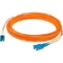 Picture of AddOn 3m LC (Male) to SC (Male) Orange OS2 Duplex Fiber OFNR (Riser-Rated) Patch Cable