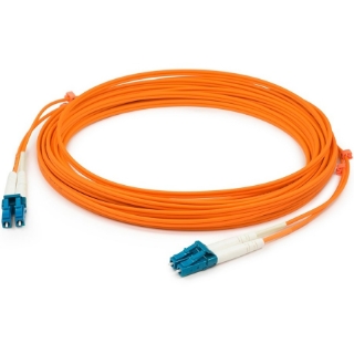 Picture of AddOn 6m LC (Male) to LC (Male) Orange OM1 Duplex Fiber OFNR (Riser-Rated) Patch Cable