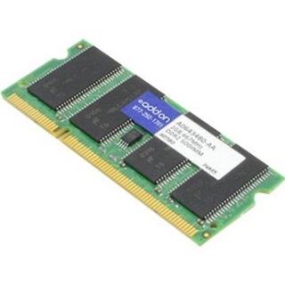 Picture of AddOn AA667D2S5/2GB x1 Dell A0643480 Compatible 2GB DDR2-667MHz Unbuffered Dual Rank 1.8V 200-pin CL5 SODIMM