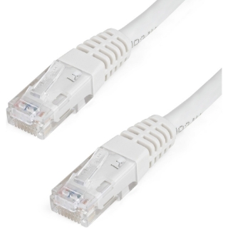 Picture of StarTech.com 6ft CAT6 Ethernet Cable - White Molded Gigabit - 100W PoE UTP 650MHz - Category 6 Patch Cord UL Certified Wiring/TIA