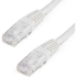 Picture of StarTech.com 6ft CAT6 Ethernet Cable - White Molded Gigabit - 100W PoE UTP 650MHz - Category 6 Patch Cord UL Certified Wiring/TIA