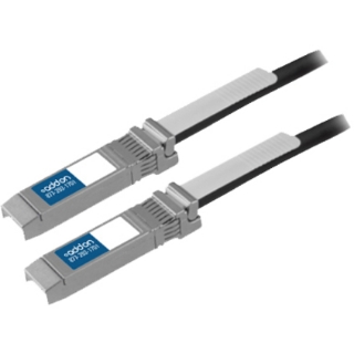 Picture of AddOn Cisco SFP-H10GB-CU1M to Dell 330-3965 Compatible TAA Compliant 10GBase-CU SFP+ to SFP+ Direct Attach Cable (Passive Twinax, 1m)