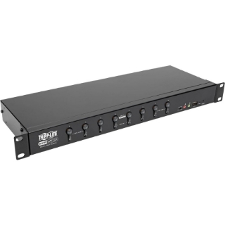 Picture of Tripp Lite 8-Port KVM Switch DVI USB w/ Audio & USB Peripheral Sharing 1URM