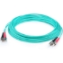 Picture of AddOn 4m ST (Male) to ST (Male) Aqua OM3 Duplex Fiber OFNR (Riser-Rated) Patch Cable