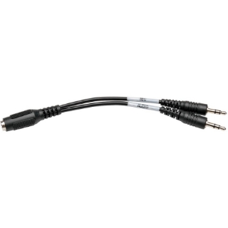 Picture of Tripp Lite 6in 4-Position Female to 3x2-Position Male Audio Headset Splitter Adapter 3.5mm 6"