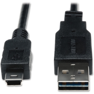 Picture of Tripp Lite 6ft USB 2.0 High Speed Cable Reversible A to 5Pin Mini B M/M