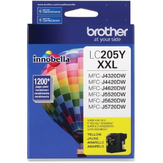 Picture of Brother Genuine Innobella LC205Y Super High Yield Yellow Ink Cartridge