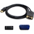 Picture of 5PK 6ft DisplayPort 1.2 Male to VGA Male Black Cables For Resolution Up to 1920x1200 (WUXGA)