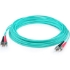 Picture of AddOn 5m ST (Male) to ST (Male) Aqua OM4 Duplex Fiber OFNR (Riser-Rated) Patch Cable