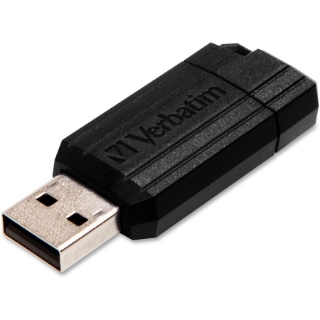 Picture of Verbatim 8GB Pinstripe USB Flash Drive - Black