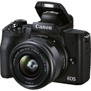 Picture of Canon EOS M50 Mark II 24.1 Megapixel Mirrorless Camera with Lens - 0.59" - 1.77" - Black