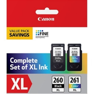 Picture of Canon PG-260 XL / CL-261 XL Original Ink Cartridge - Value Pack - Black, Cyan, Magenta, Yellow